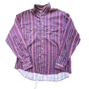 Vintage Wrangler Western Shirt Mens XL - Xl long Tails #1168‎